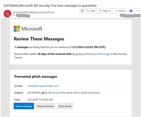 420 4.7.3 resubmitting quarantine message.